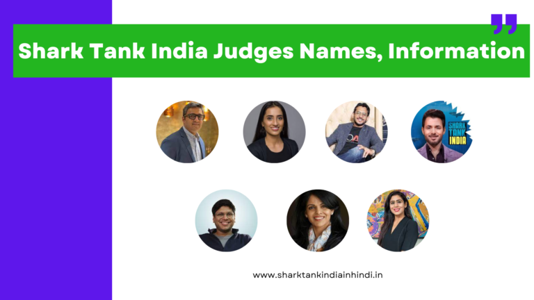 Shark Tank India Judges Names Information