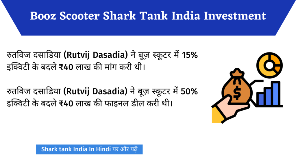 Booz Scooter Shark Tank India Investment