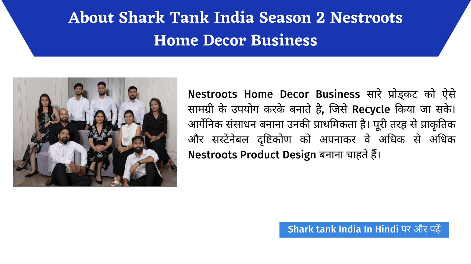 Nest Roots (Womanpreneur) Nestroots Home Decor Shark Tank India Complete ...