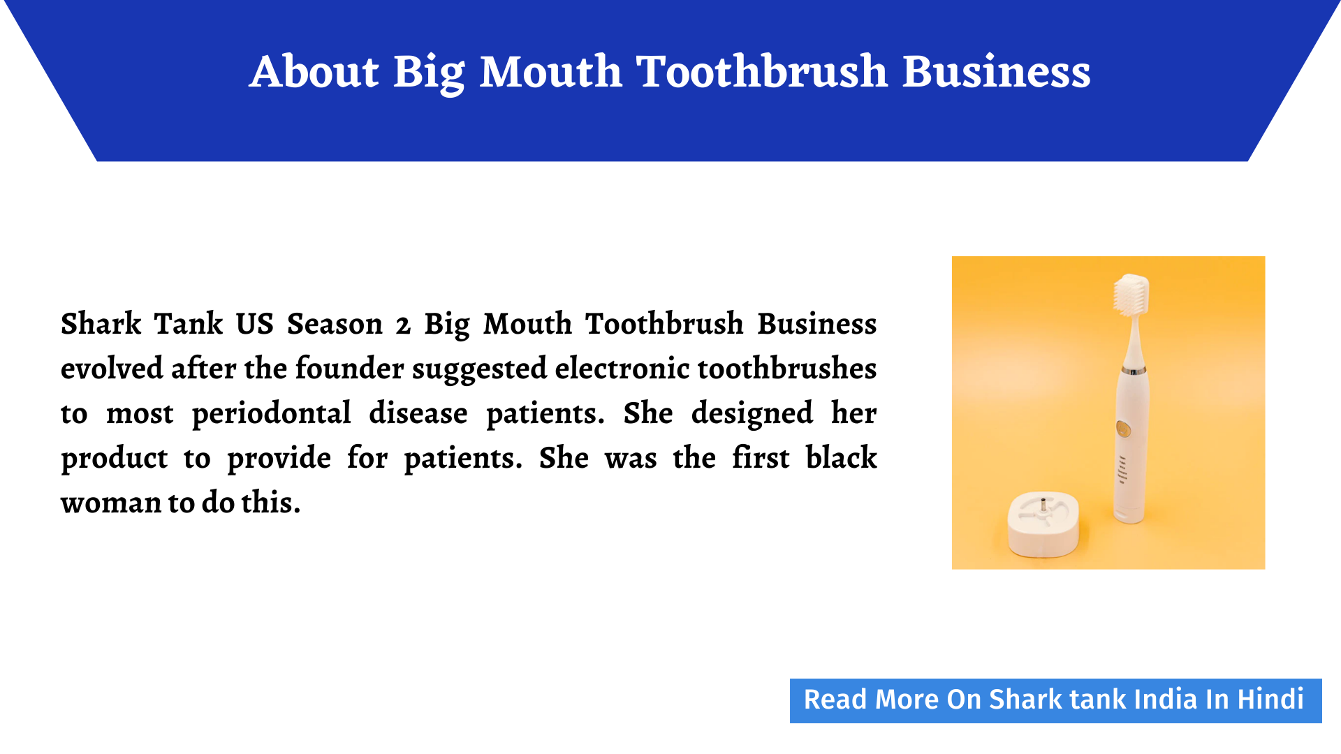 Shark Tank Big Mouth Toothbrush Dr. Bobbi Peterson Complete Review