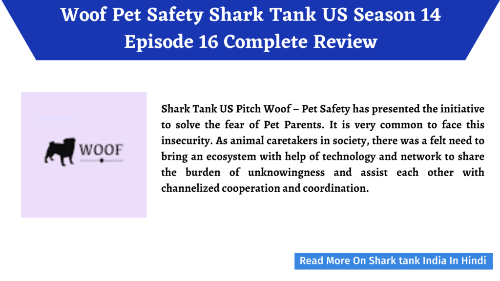 Woof Pet Safety Shark Tank US Season 14 Episode 16