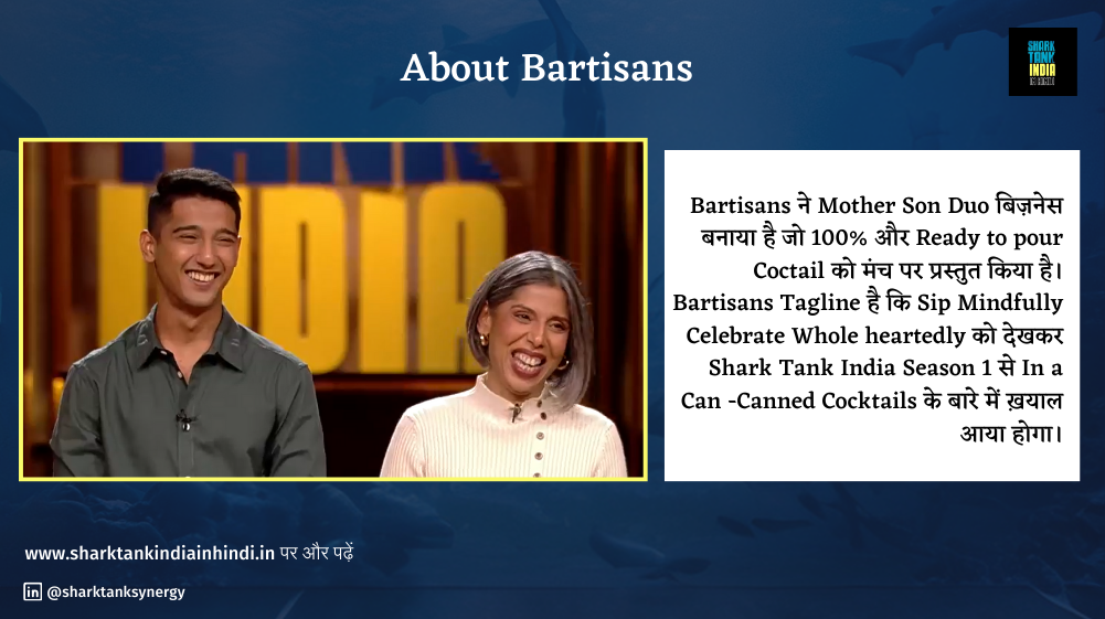 Bartisans Shark Tank India