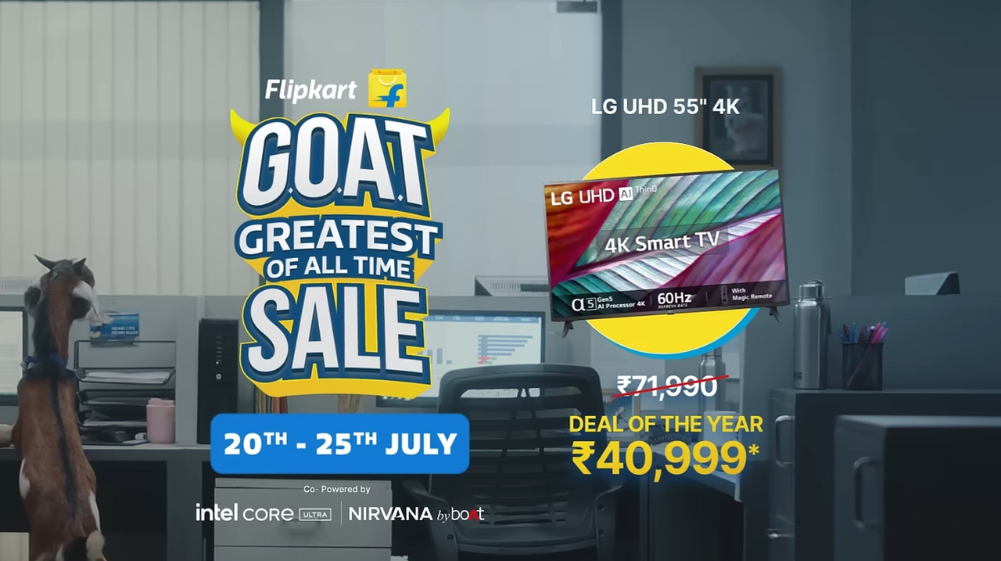 Flipkart GOAT Sale News