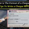 What is The Format of a Cheque