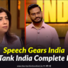 Speech Gears India Shark Tank India